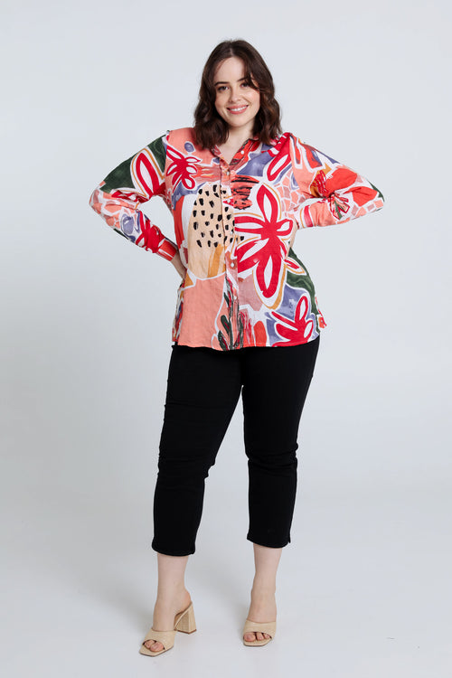 Chemise en coton-Paprika-6