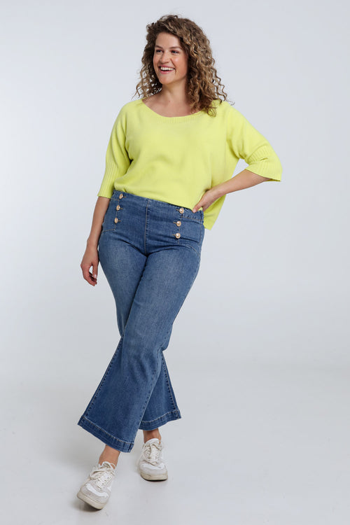 Jeans large avec 6 boutons-Paprika-8