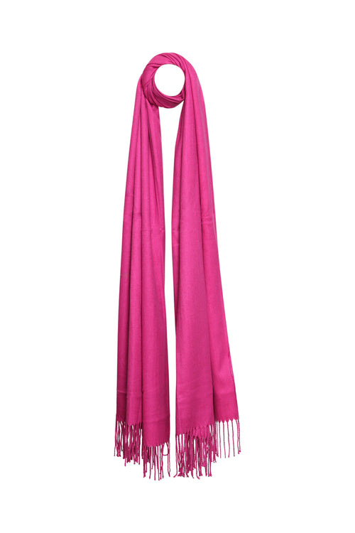 Écharpe unie en viscose et cachemire-Paprika-2