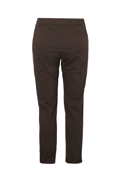 Pantalon chino en coton léger uni-Paprika-8