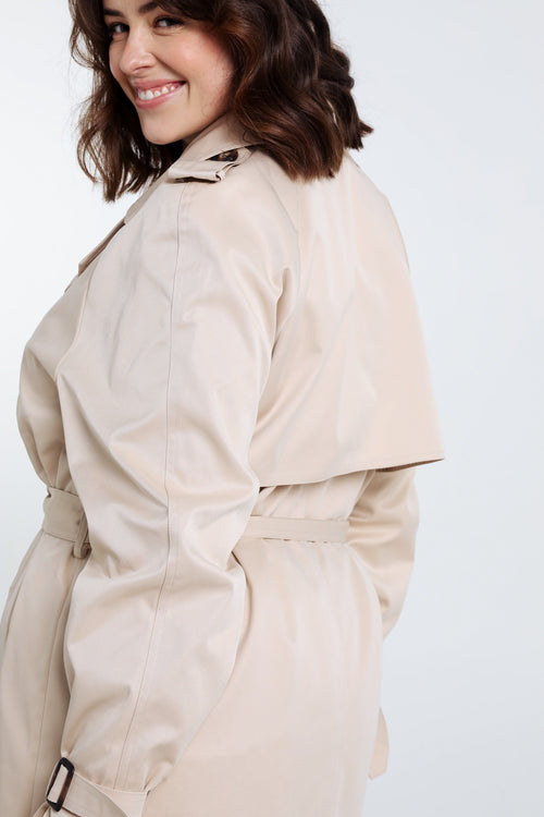 Trench à double boutonnage-Paprika-6