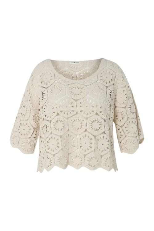 Pull en crochet uni-Paprika-10