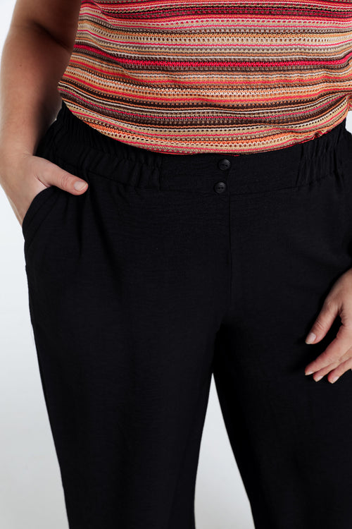 Pantalon fluide uni-Paprika-6