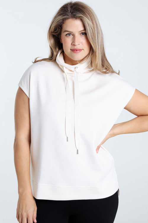 Effen mouwloze trui-Paprika-2