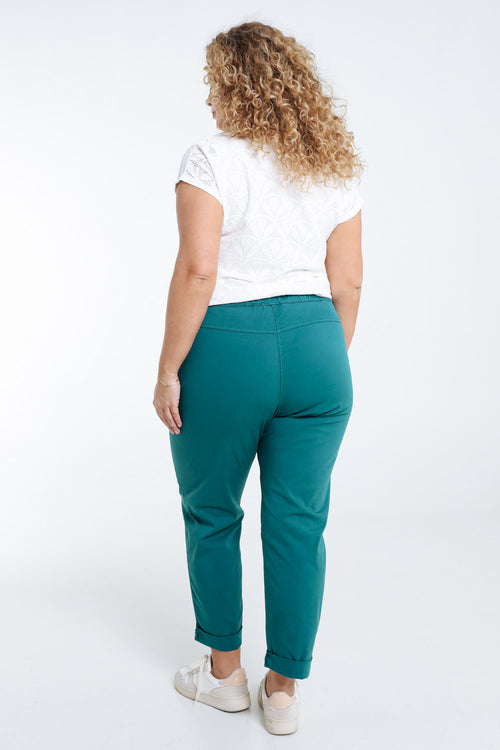 Pantalon chino en coton uni-Paprika-2