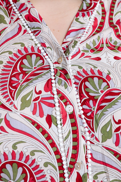 Blouse met paisleyprint-Paprika-4
