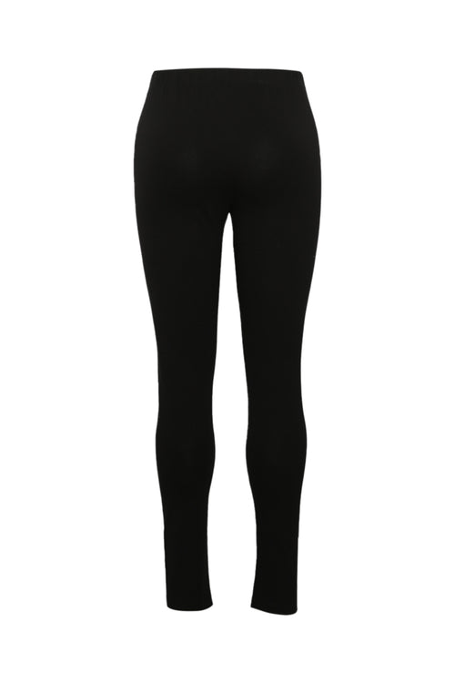 Legging long en coton bio uni-Paprika-2