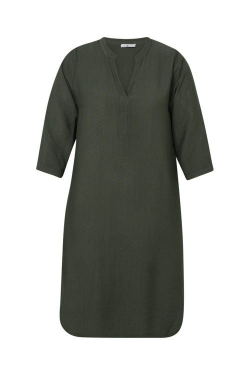 Robe tunique unie-Paprika-10