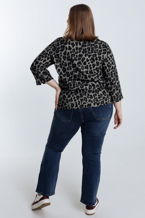 Blouse Imprimé léopard-Paprika-2