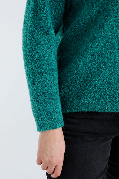 Pull maille bouclette uni-Paprika-6