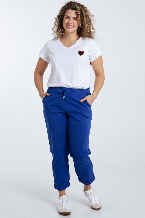 Pantalon chino en coton uni-Paprika-8