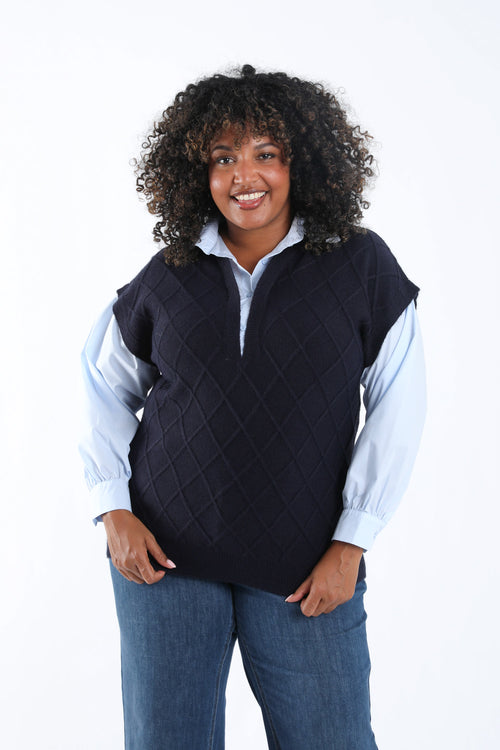 Marineblauw / 46/48-Paprika-1