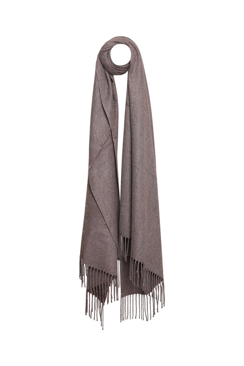 Écharpe unie en viscose et cachemire-Paprika-2