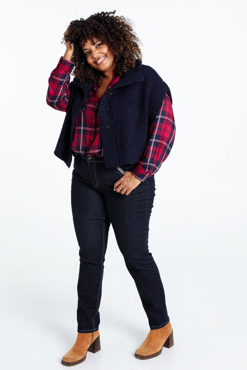 Gilet sans manches uni-Paprika-9