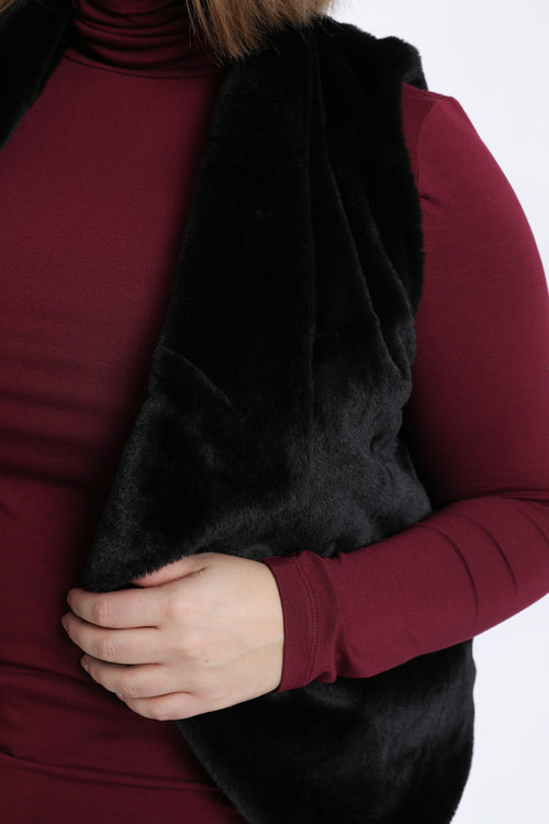 Veste en fausse fourrure-Paprika-5