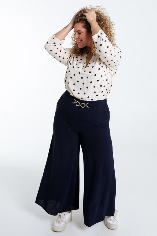 Pantacourt jupe culotte uni-Paprika-9