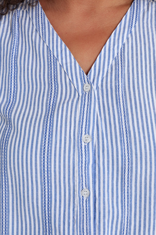 Blouse rayée en coton-Paprika-4