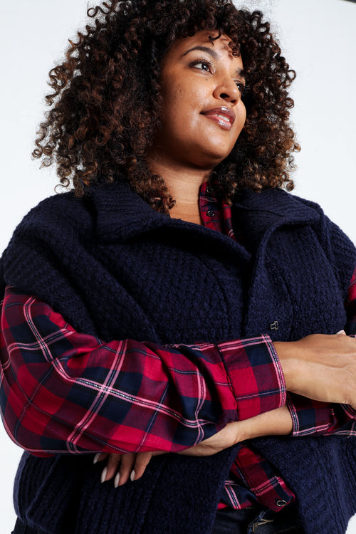 Gilet sans manches uni-Paprika-6