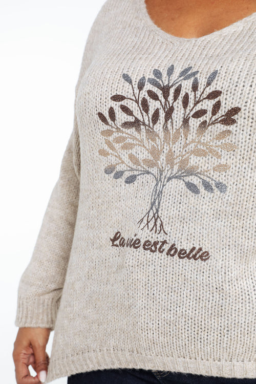 Pull imprimé arbre de vie-Paprika-7