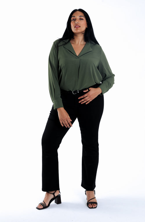 Pantalon bootleg Lara L 32-Paprika-6