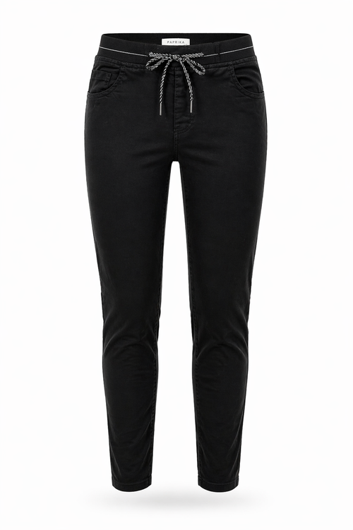 Jegging slim Lolly 3/4 uni-Paprika-1