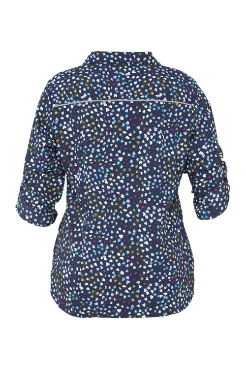 Hemd in wafelstof met hartjesmotief-Paprika-11