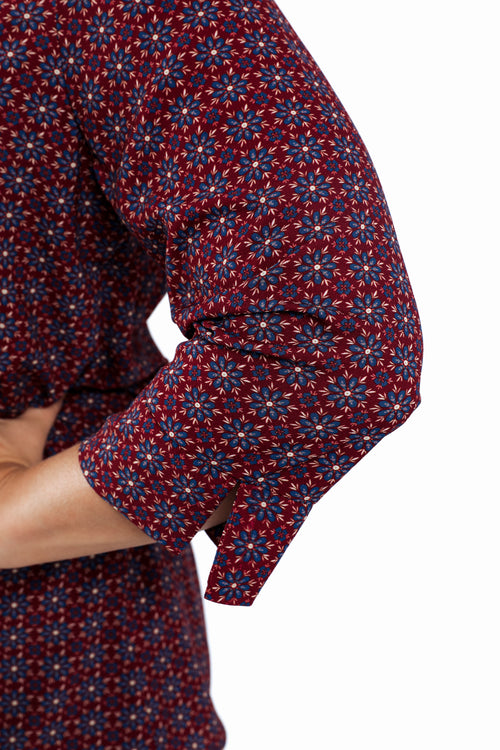 Blouse imprimé graphique-Paprika-5