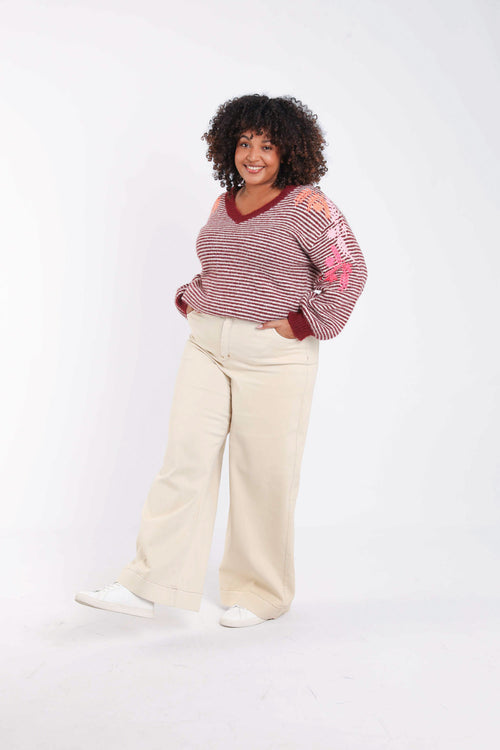 Jeans Elodie L32 effen-Paprika-8