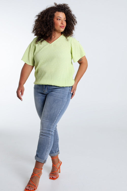 Effen viscose blouse-Paprika-8