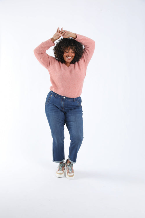 7/8 jeans met omslag-Paprika-8