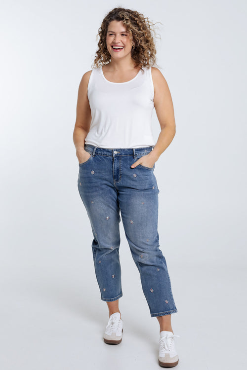 Effen tanktop van viscose-Paprika-4