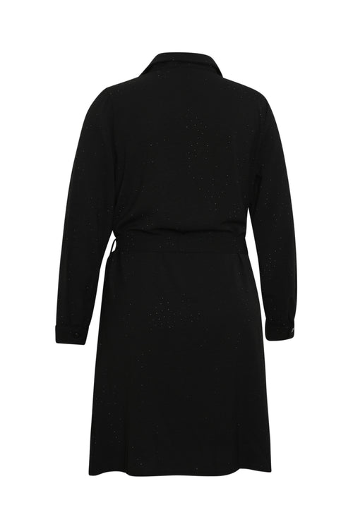 Robe unie avec strass ton sur ton-Paprika-2
