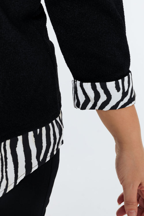 2 in 1 trui met zebraprint-Paprika-6