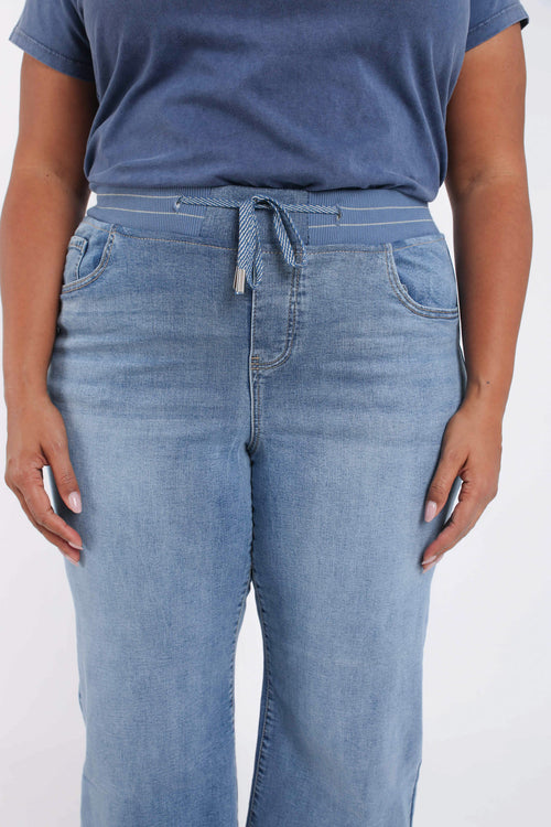 Wijde jegging Lolly 7/8 in denim-Paprika-5