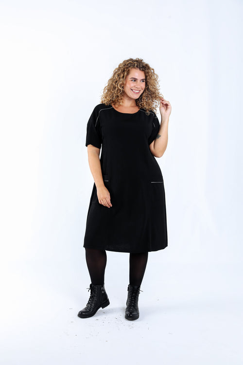 Robe courte unie-Paprika-6