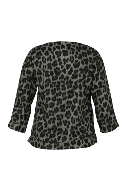 Blouse Imprimé léopard-Paprika-11