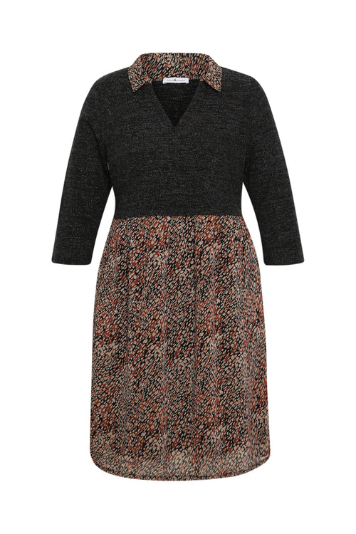 2-in-1 jurk met grafische print-Paprika-8