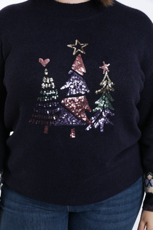 Pull de noël avec sapins-Paprika-4