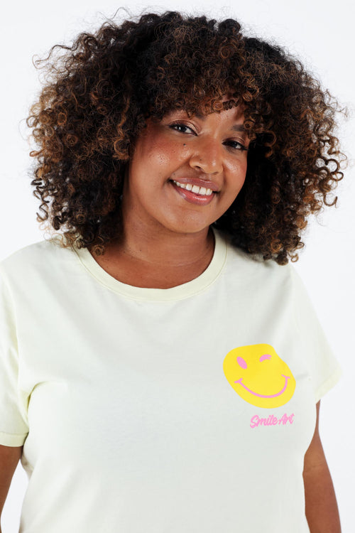 T-shirt van katoen met smile-print-Paprika-5
