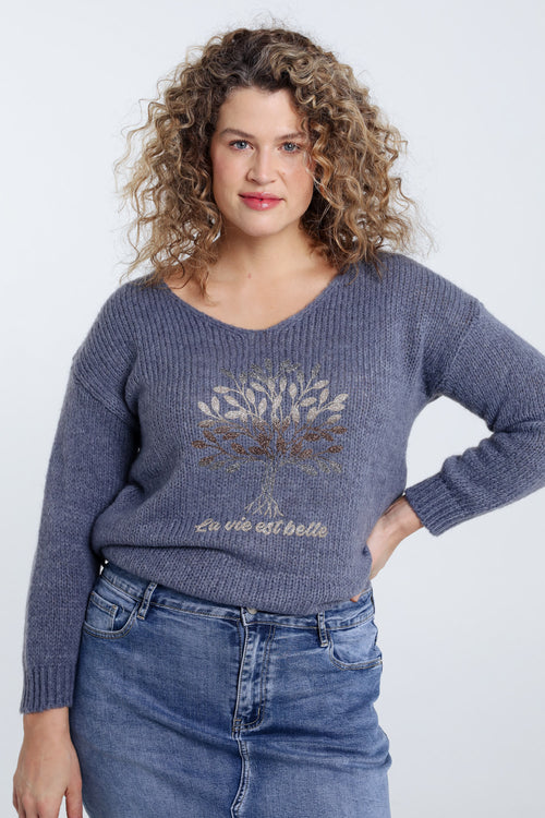 Trui met levensboomprint-Paprika-2