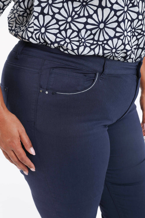 Pantalon slim Louise 7/8-Paprika-4