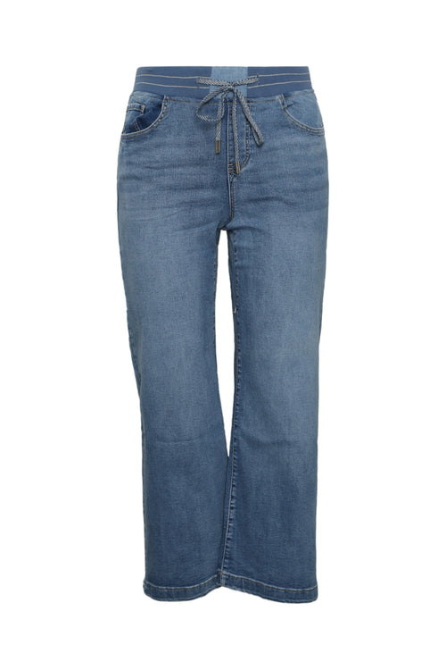 Wijde jegging Lolly 7/8 in denim-Paprika-10