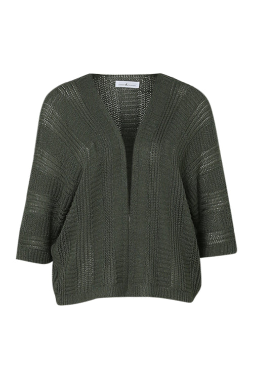 Gilet ajouré uni-Paprika-10