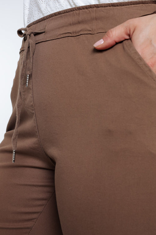 Pantalon chino en coton uni-Paprika-5