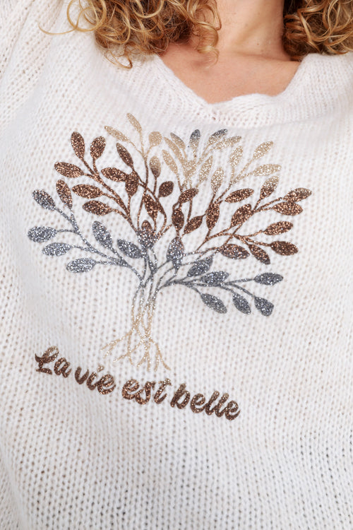Pull imprimé arbre de vie-Paprika-4