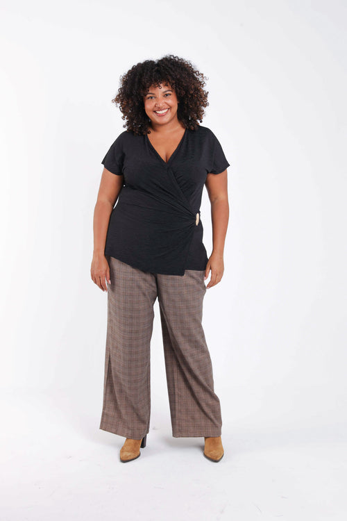 T-shirt cache-coeur uni-Paprika-8