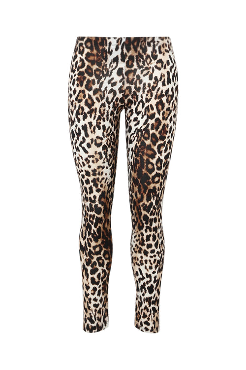 Legging léopard en viscose-Paprika-10