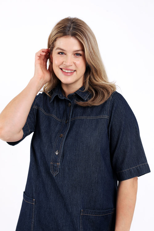 Korte spijkerjurk-Paprika-5