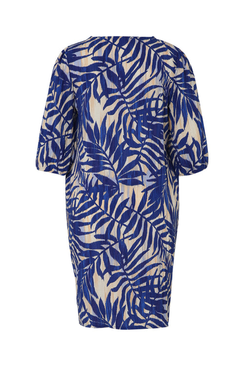 Robe en viscose imprimé feuillage-Paprika-11