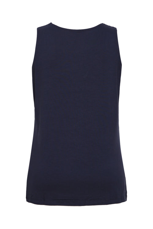 Effen tanktop van viscose-Paprika-3